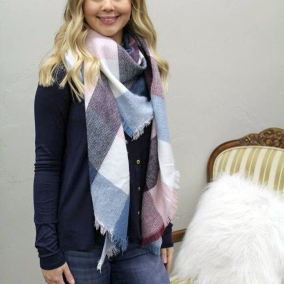 Zenana NWT Medium Dark Navy Blue Long Sleeve Top Gold Buttons Lace Soft Fall - Picture 5 of 6